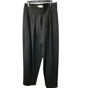 Ronny Kobo SALE$100 Black Darine Pleated Tailored High Waist Pants Sz XL